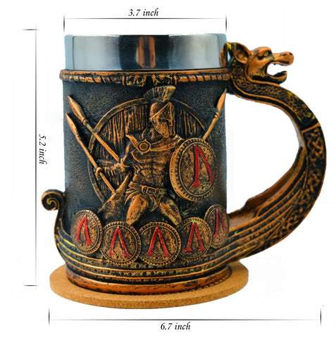 WOKHACH Spartan mug inner stainless steel shines for hot or cold drinks