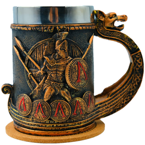 WOKHACH Spartan mug outer resin texture rugged daily coffee style