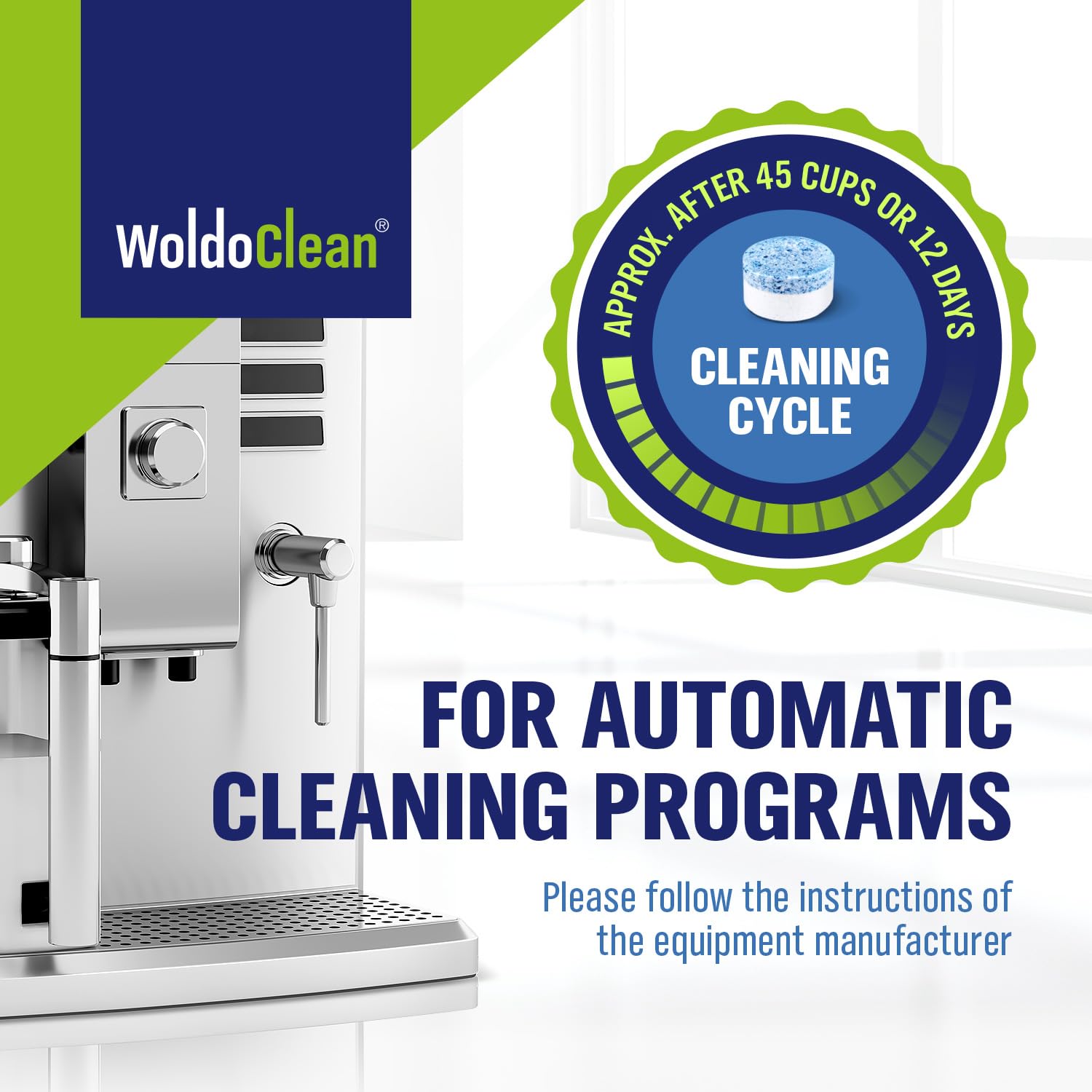 WoldoClean Bosch compatibility tablet for dependable upkeep