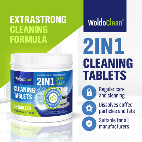 WoldoClean Breville compatibility tablet for simple machine care