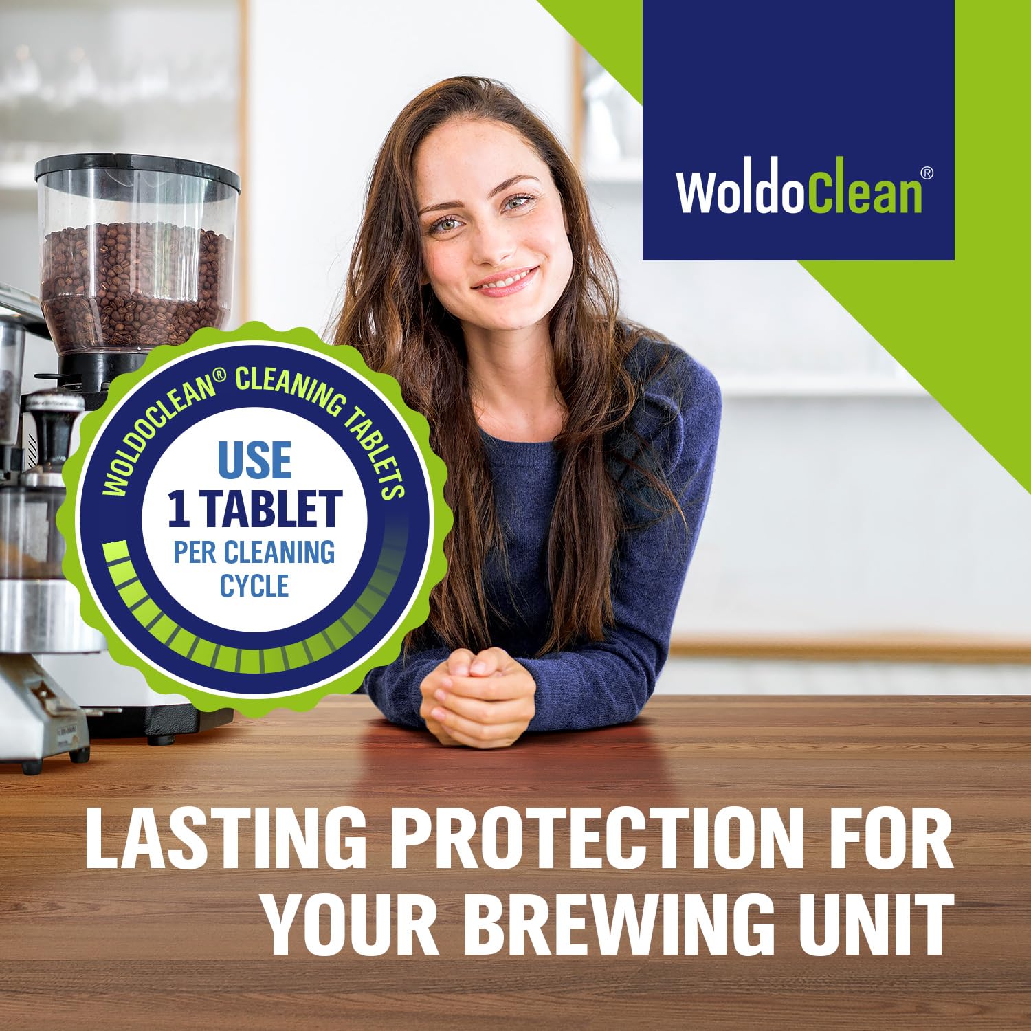 WoldoClean De'Longhi compatibility tablet helps protect internal parts
