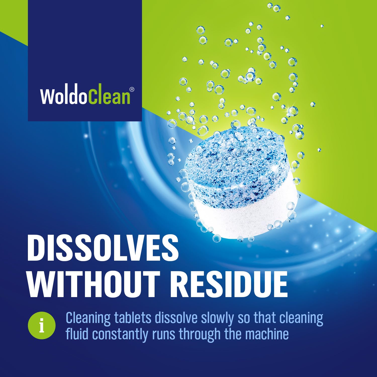 WoldoClean Philips compatibility tablet for seamless automatic cycles