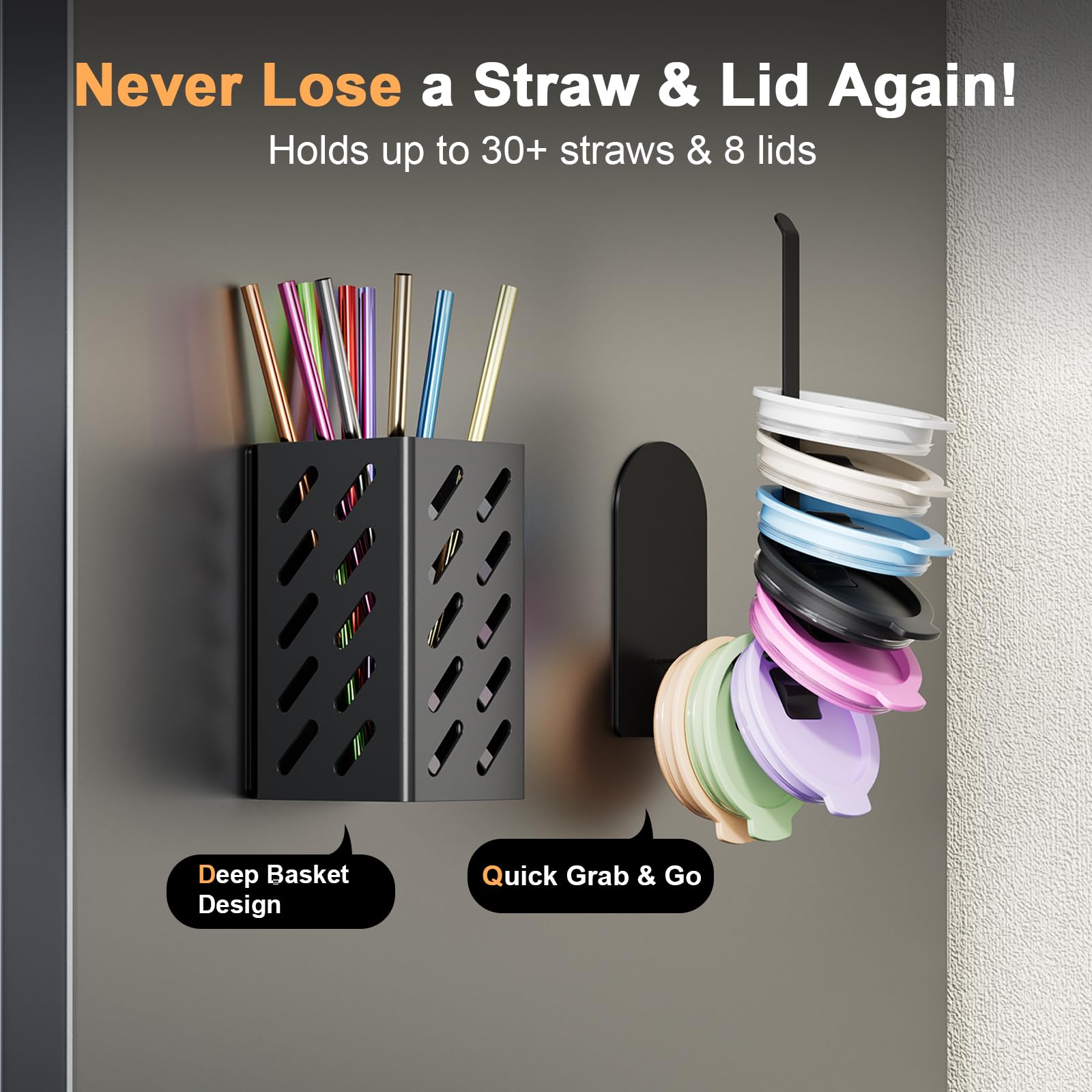 Wolera iron-frame design provides sturdy support for heavy 40oz tumblers.