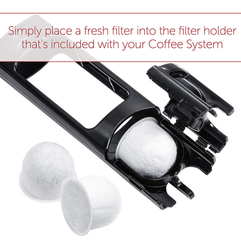 Wolf Gourmet water filter housing close-up reveals durable micro-mesh construction.
