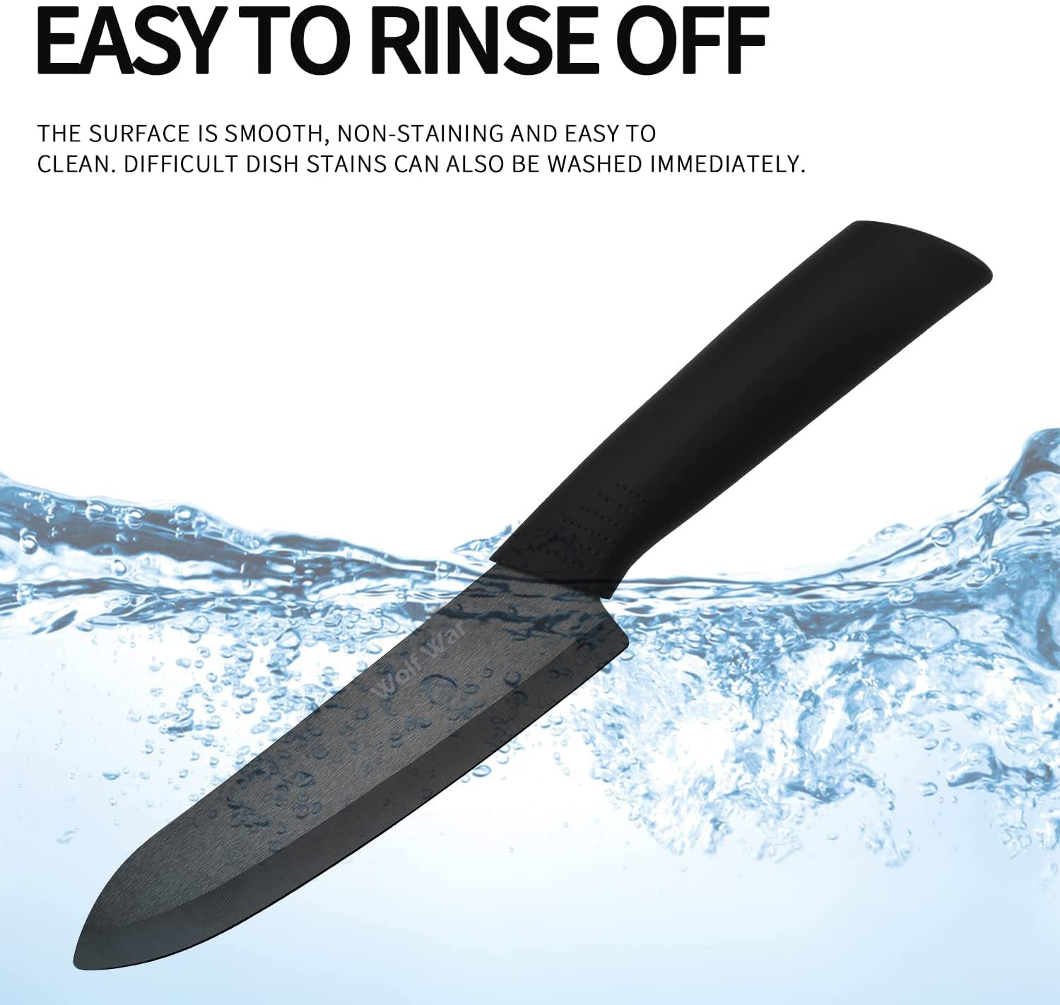 Wolf War 3-inch paring knife blade for intricate tasks.