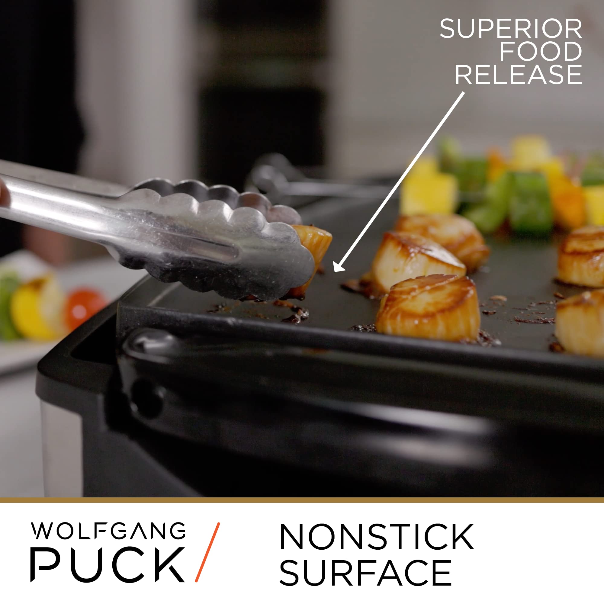 Wolfgang Puck XL nonstick coating enabling easy release and cleanup