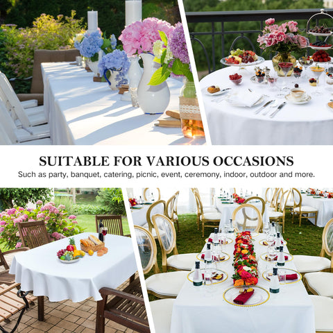 Wolkemer indoor/outdoor table cover in red for versatile use.