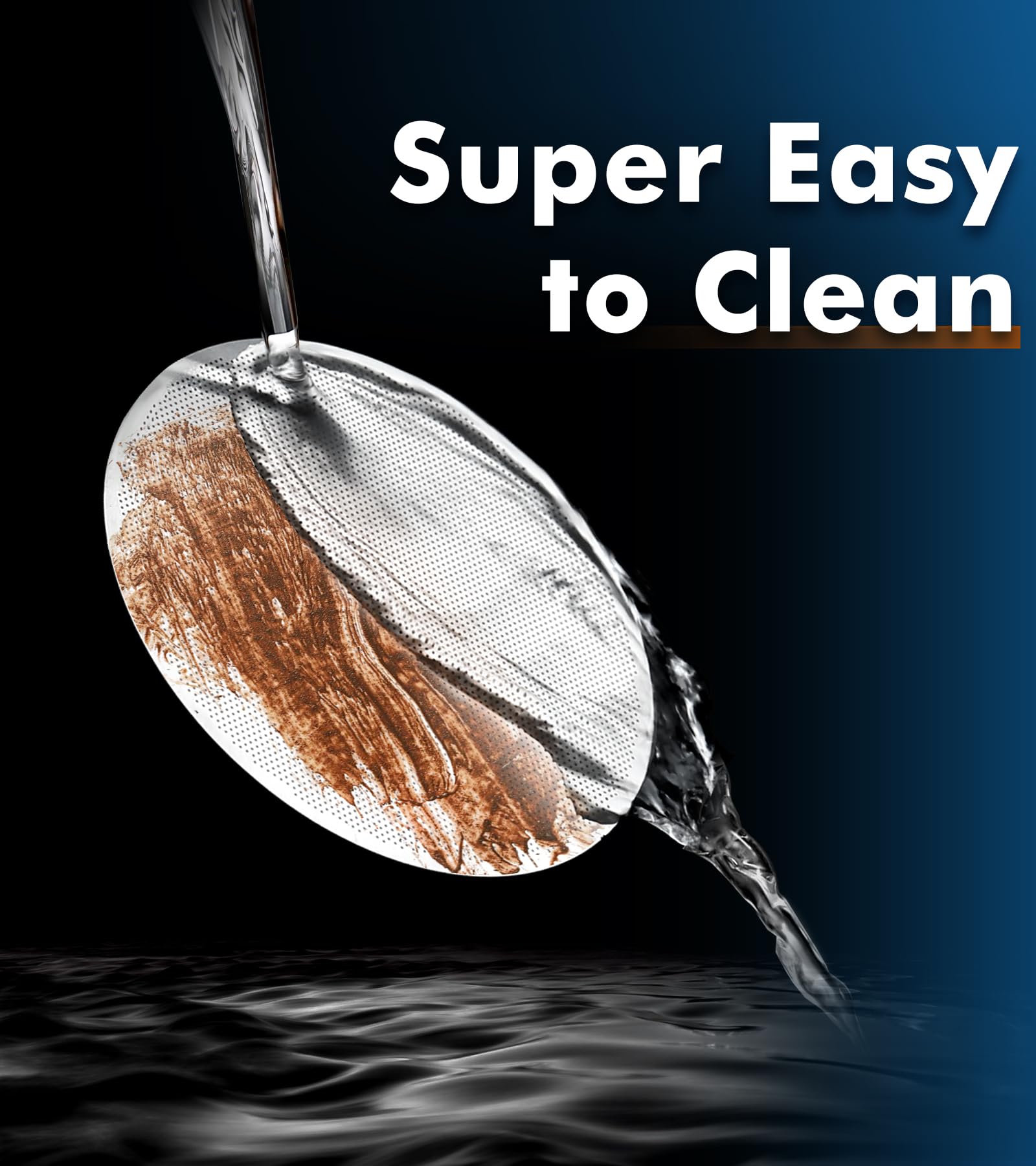 Wollibao easy-clean rinse demonstration of puck screen.