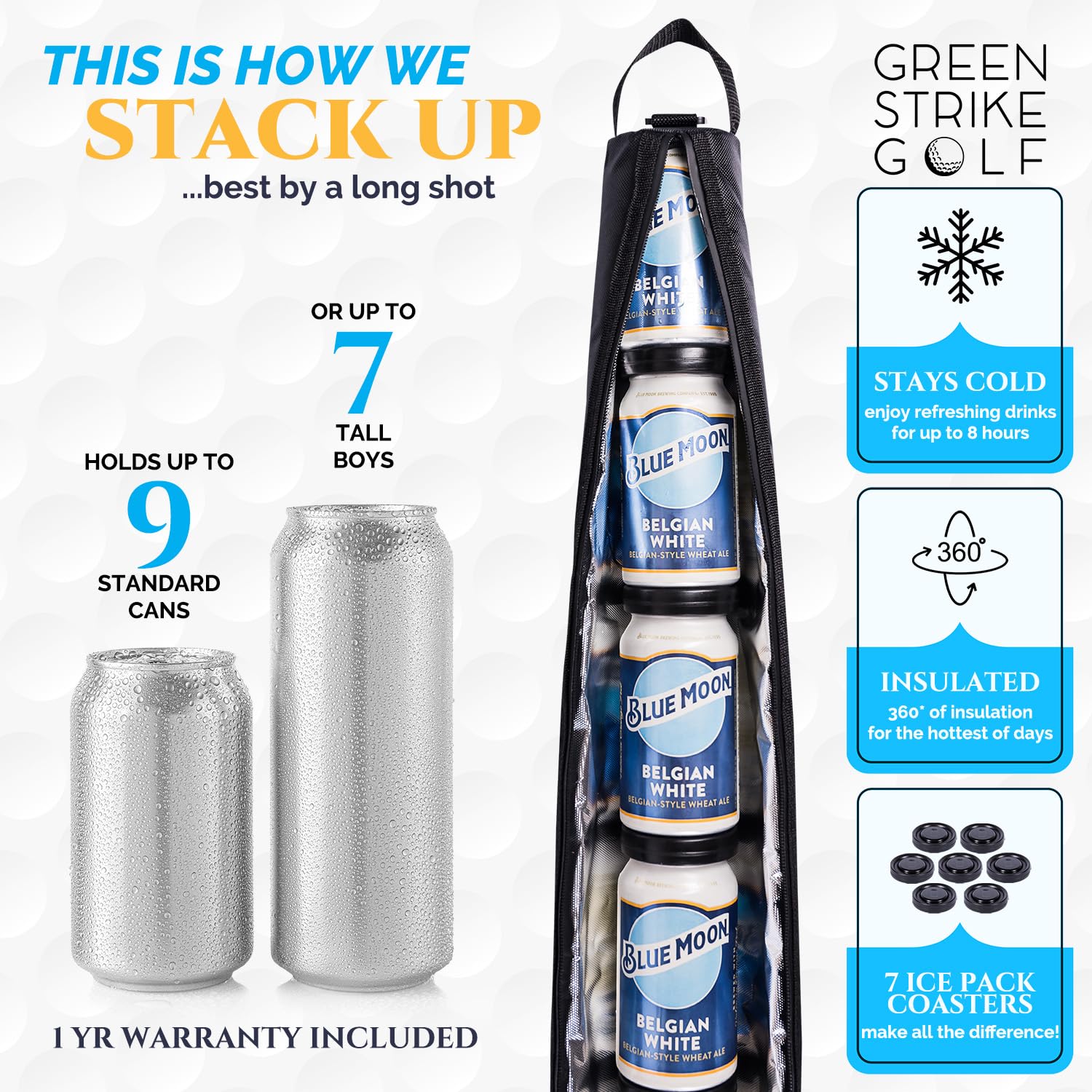 WOLVIO neoprene beer sleeve in-hand view for discreet sipping