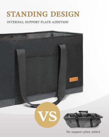WONDAY foldable 50L tote showcases compact storage and easy transport after shopping