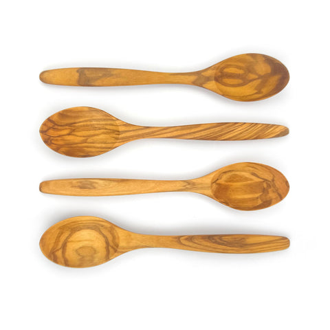 WONDERFUL olive wood spoon 7 inch for everyday eating and natural warmth.