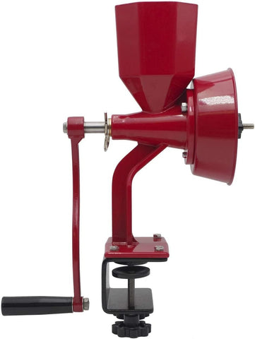 WONDERMILL Junior Deluxe front view in red highlighting its compact, durable build.