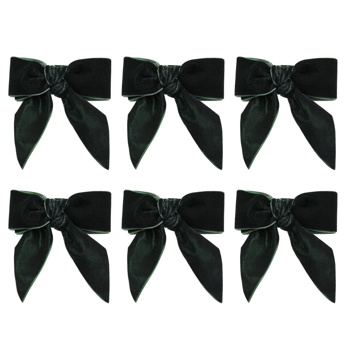 Wonlex green bow napkin ring set adds festive flair to table settings.