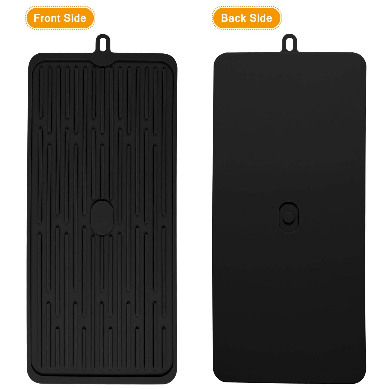 Wonlex silicone dish-drying mat is easy to wipe clean after use.