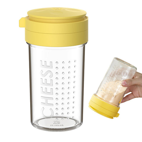 WonLiq parmesan shaker with anti-clog stirring for smooth dispensing
