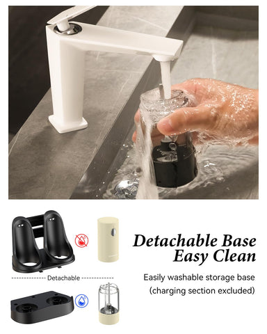 WONMAKE dual charging base powers both grinders simultaneously