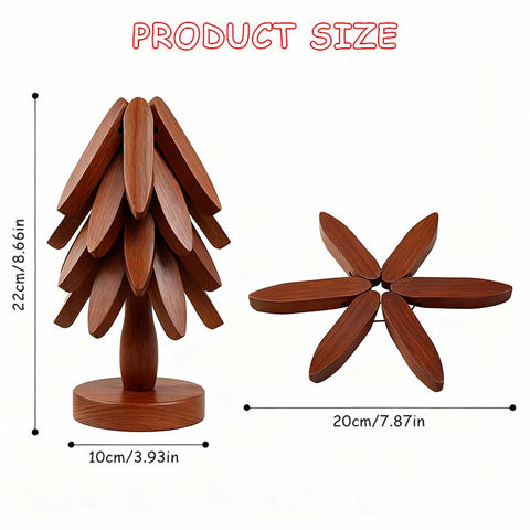Wooden Trivet Tree makes a thoughtful gift for cooks and hosts