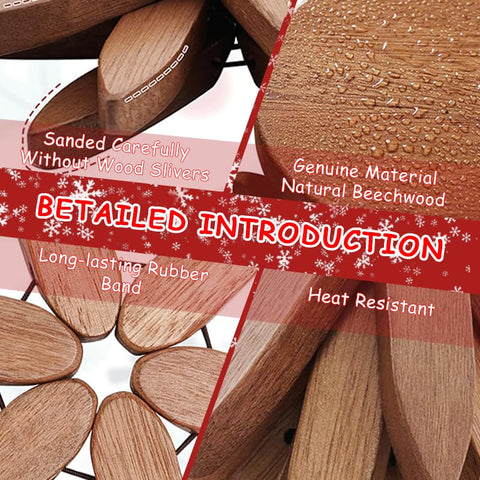 Wooden Trivet Tree in use supports hot pots safely on tabletops