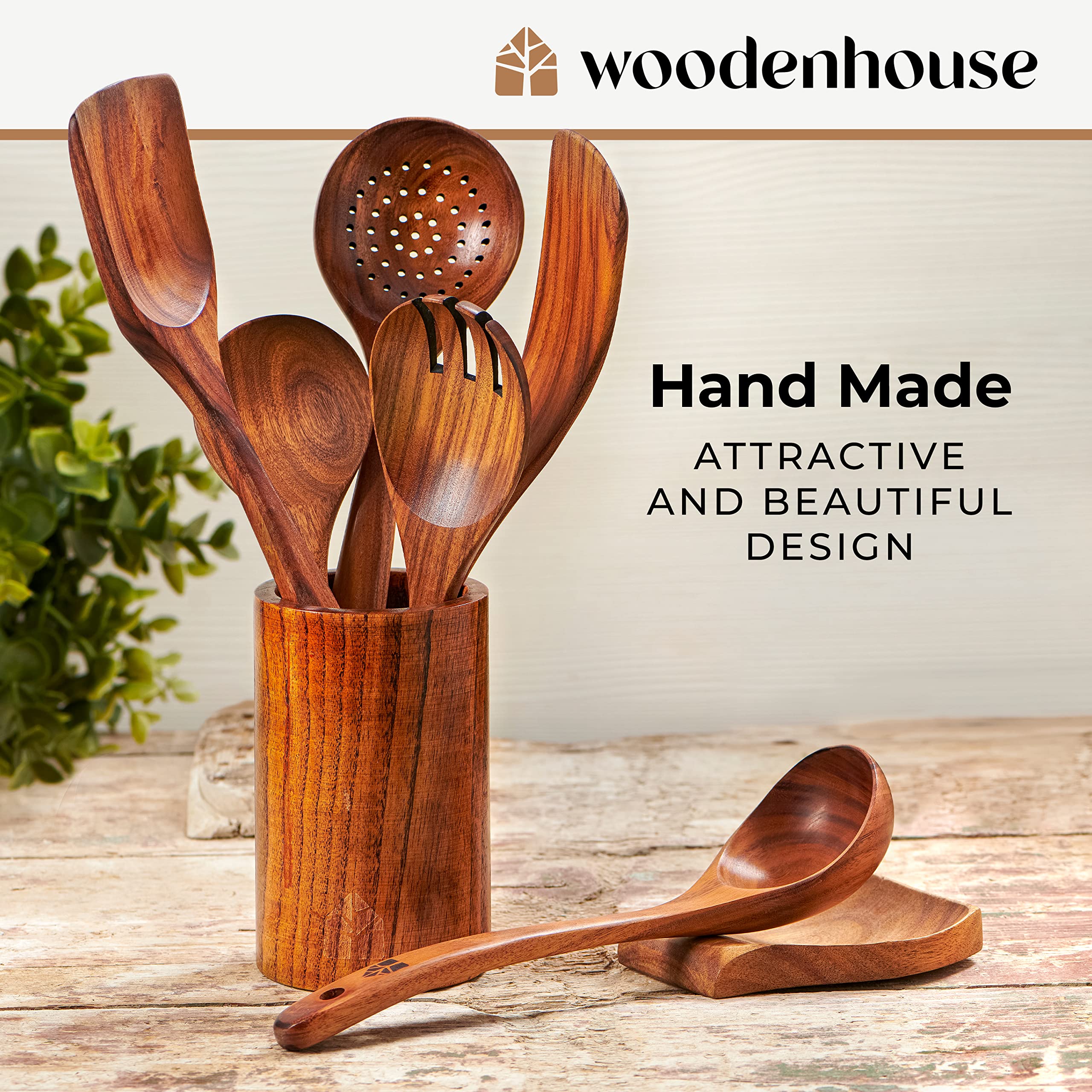 Woodenhouse spoon rest helps keep countertops clean