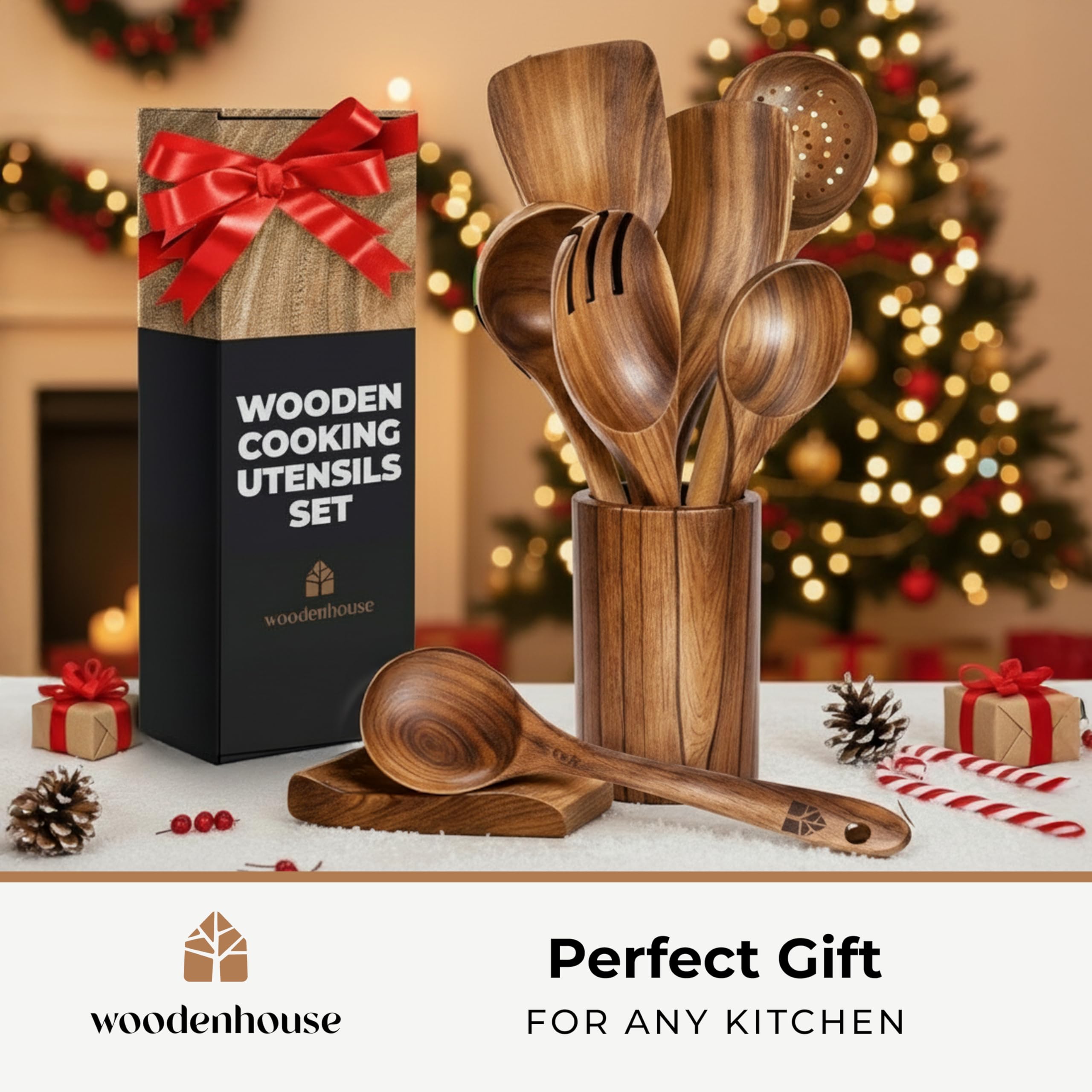 Woodenhouse teak spoons provide sturdy stirring with natural grip