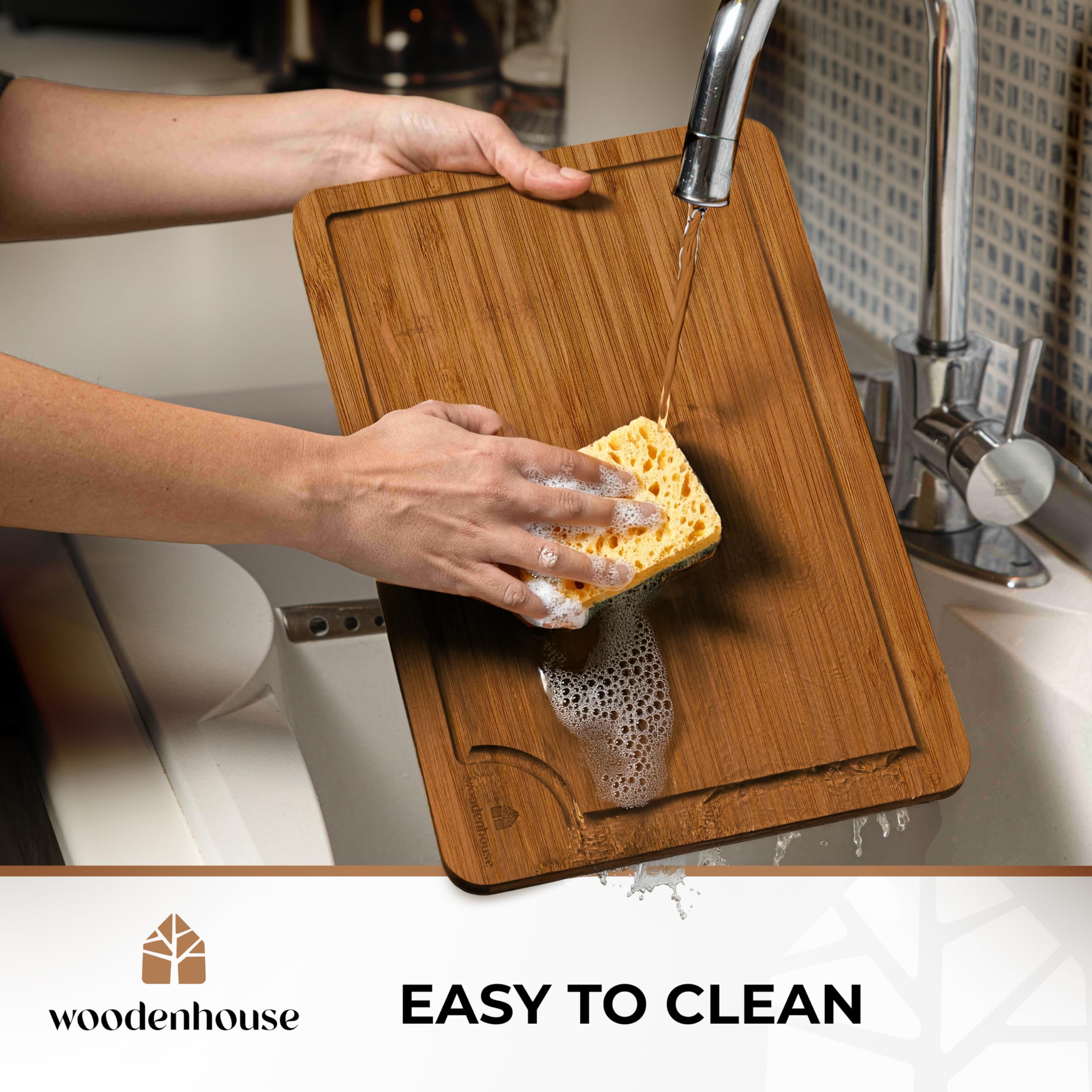 Woodenhouse 12x8 inch board balances size for everyday prep