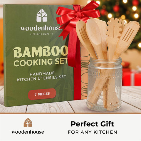 Woodenhouse 7pcs mixing spoon ideal for stirring sauces and batters