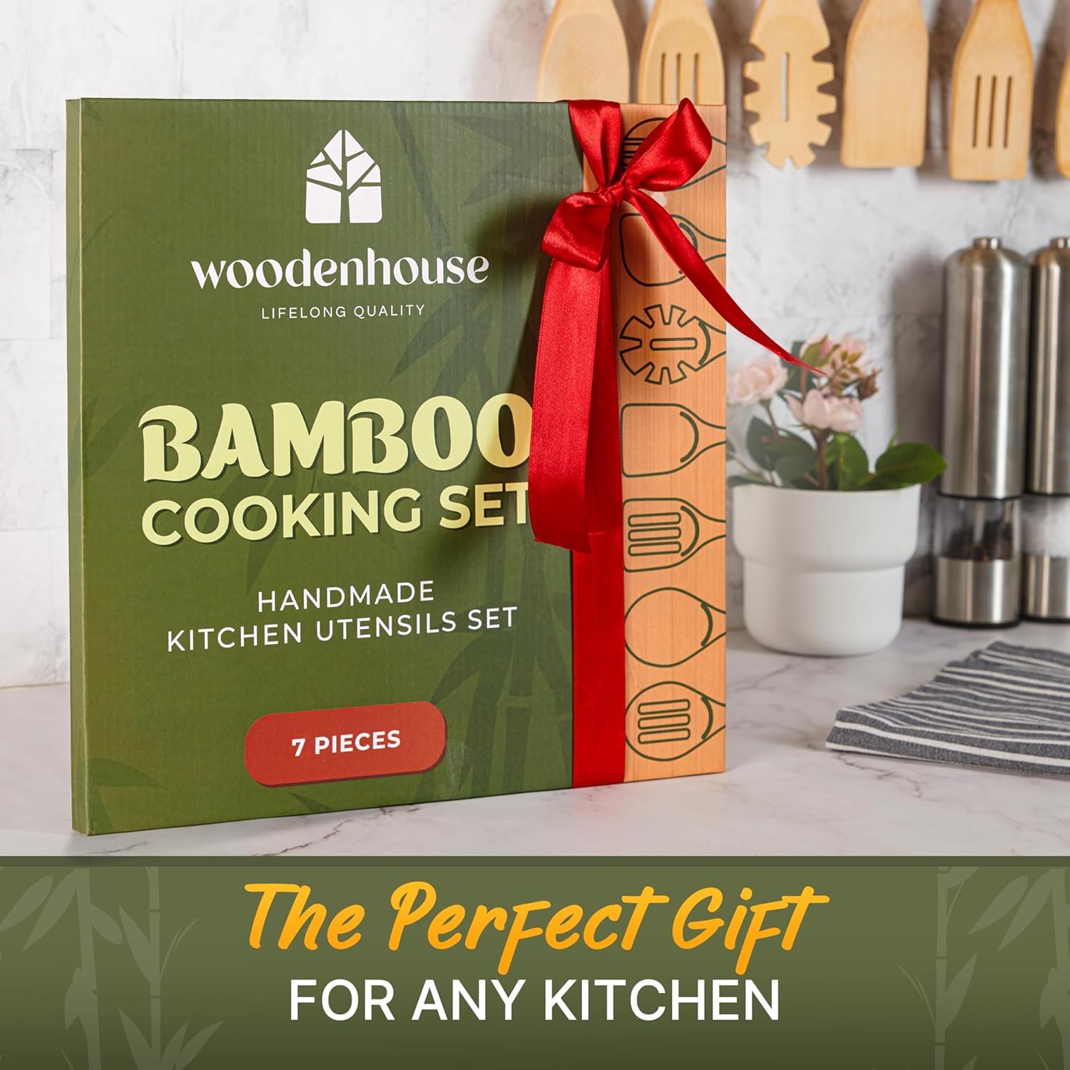 Woodenhouse salad fork serves greens neatly and hygienically