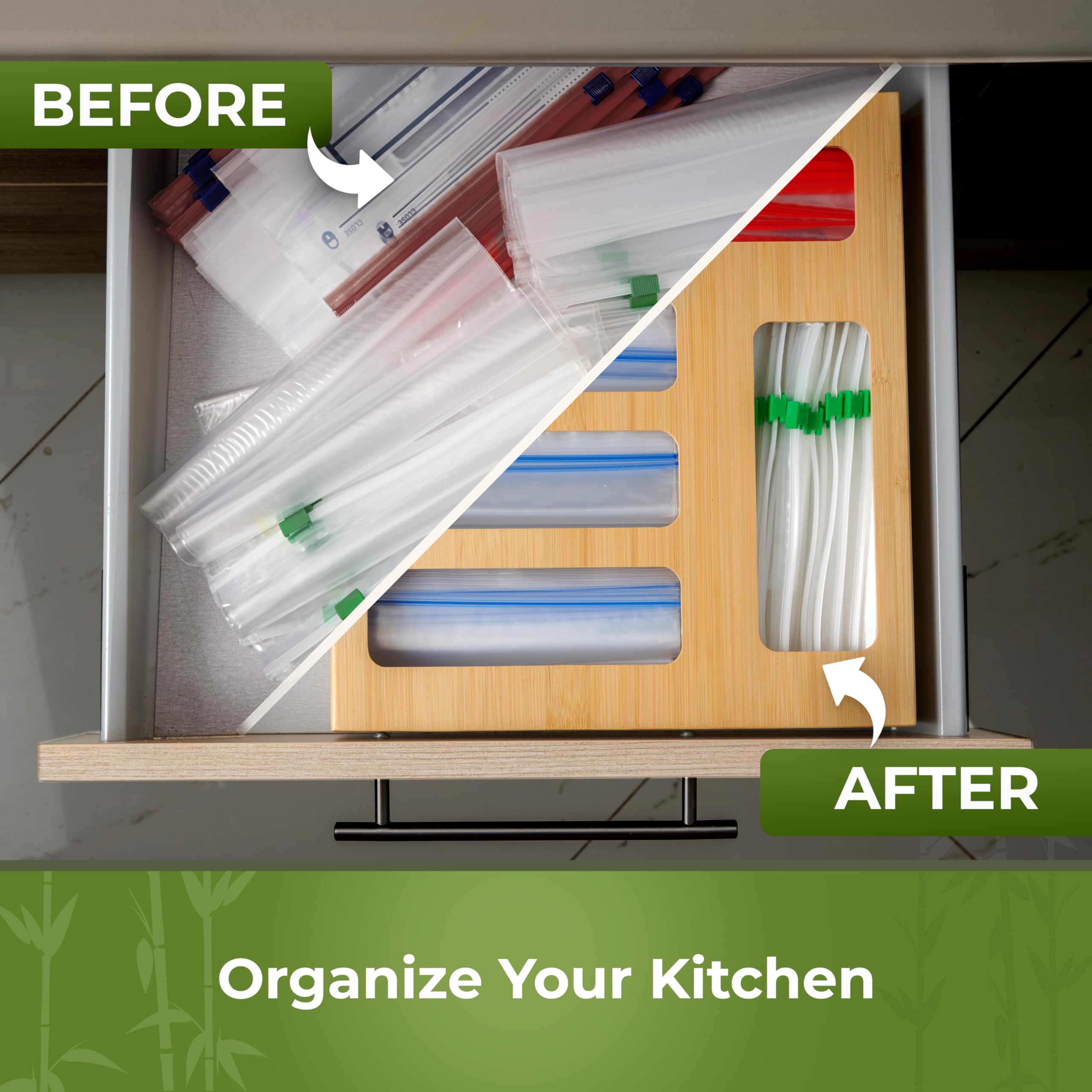 Woodenhouse drawer-compact-storage keeps essential bags organized in small spaces.