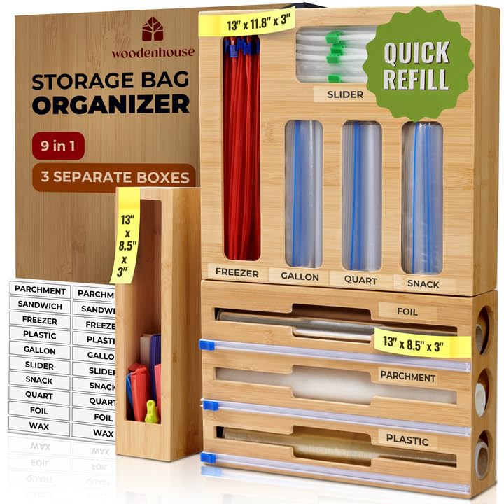 Woodenhouse foil-wrap-dispenser keeps your kitchen tidy and accessible.