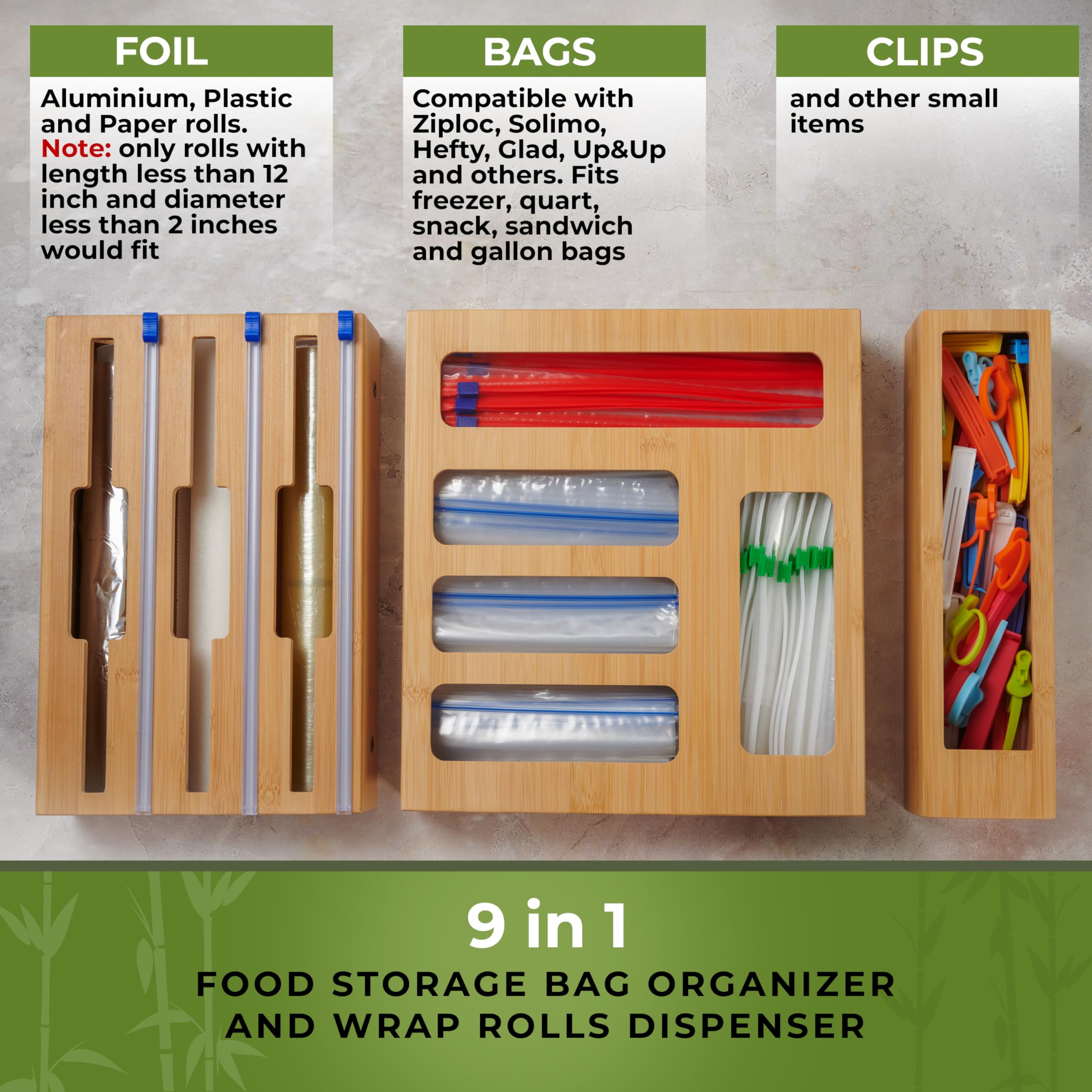 Woodenhouse labels-included improve organization and quick bag identification.