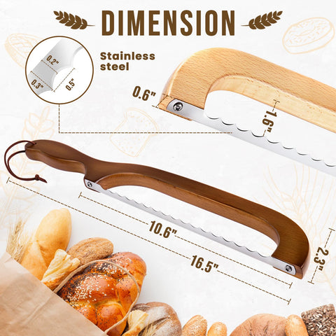 Woodever knife with 10.6-inch blade delivering even cuts