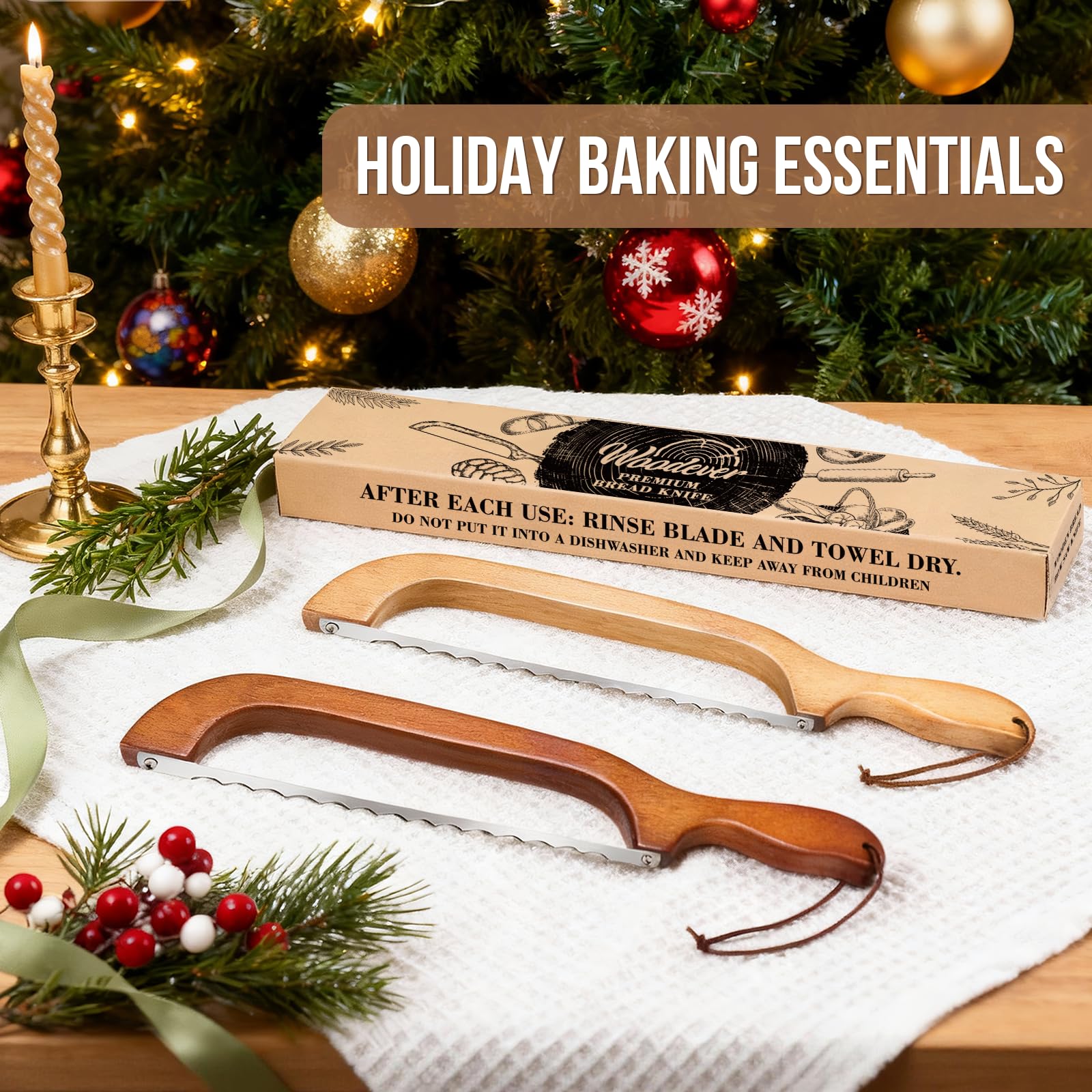 Woodever homemade bread tool shown on kitchen counter
