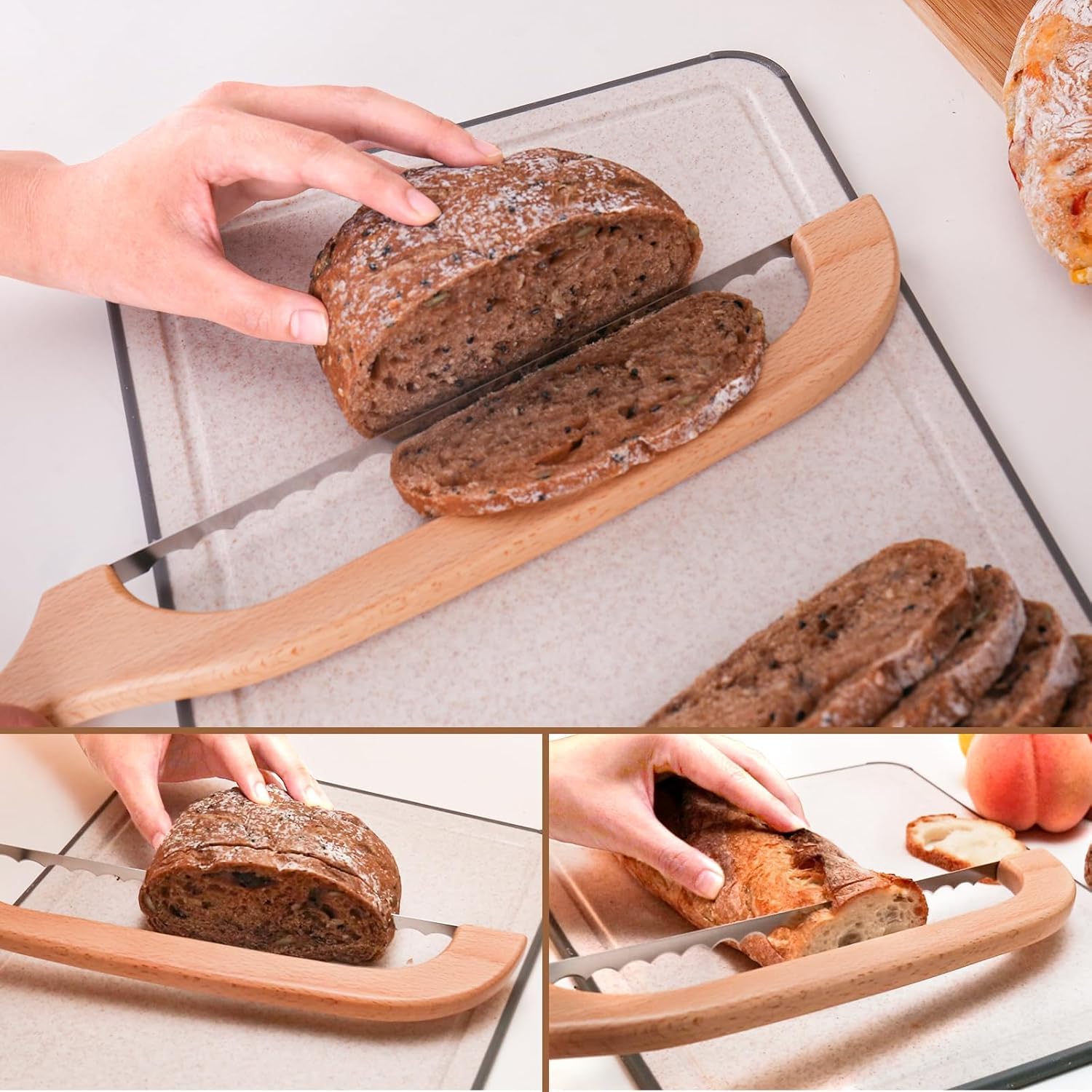 Woodever bread cutting knife adds stylish kitchen decor