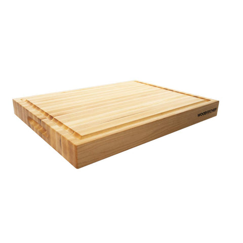 WoodForChef maple cutting board, reversible design for versatile prep.
