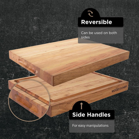 WoodForChef pre-seasoned board arrives ready to use with mineral oil and beeswax.