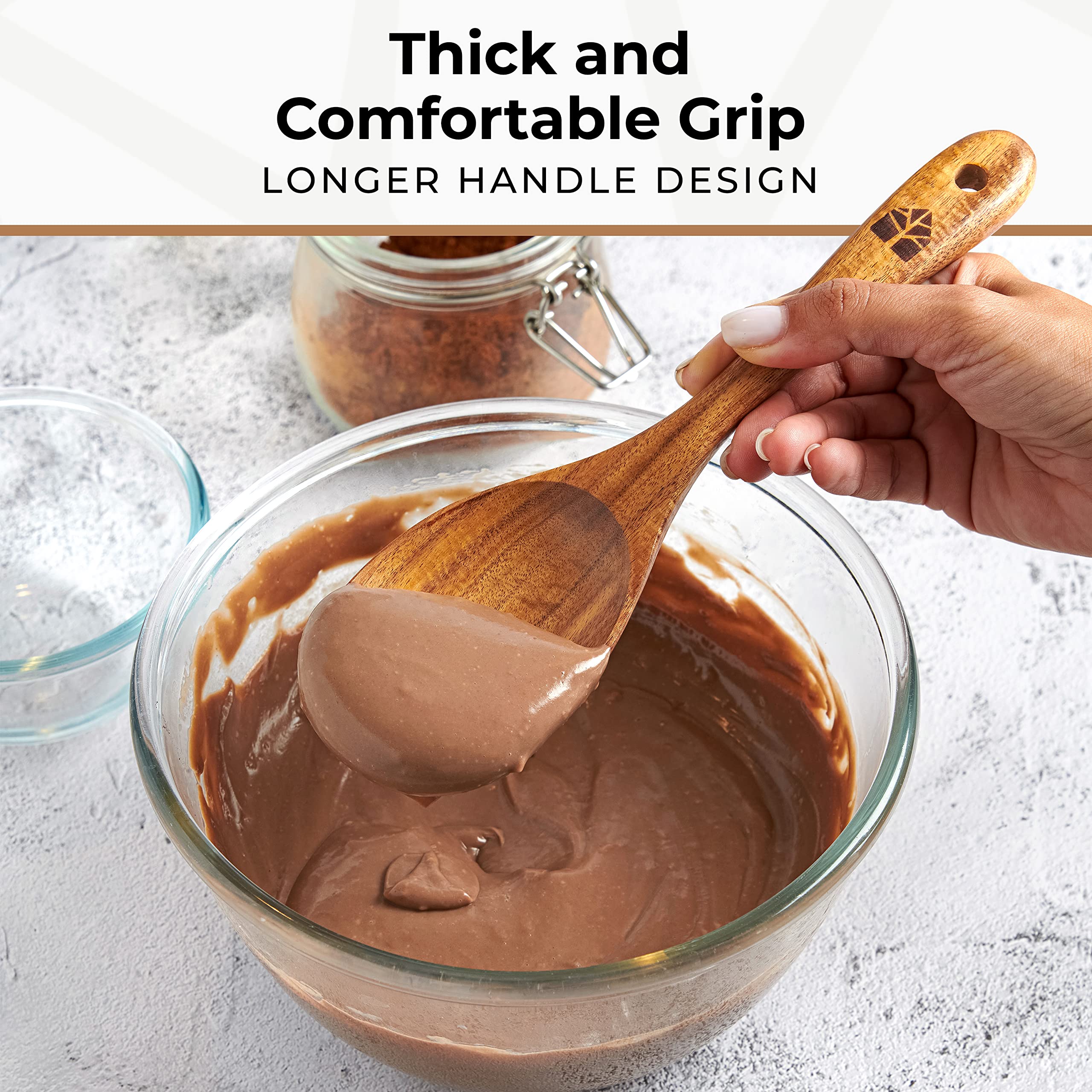 Woodenhouse teak salad fork great for tossing greens and serving