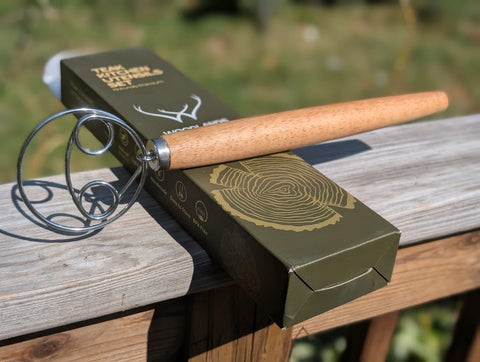 Woodlands USA Danish dough whisk improves dough prep for home bakers.