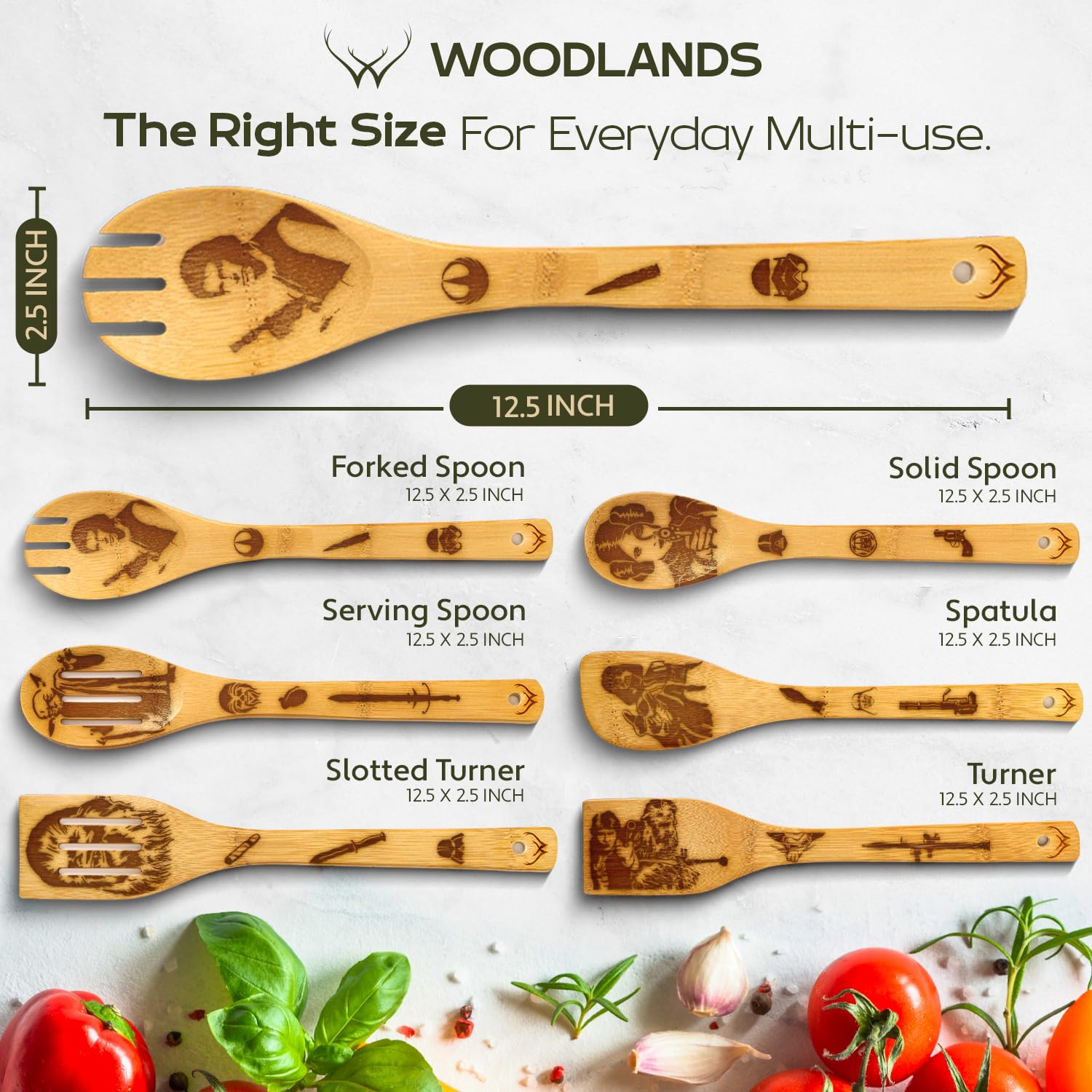 Heat-resistant spatula from Woodlands USA for safe cooking
