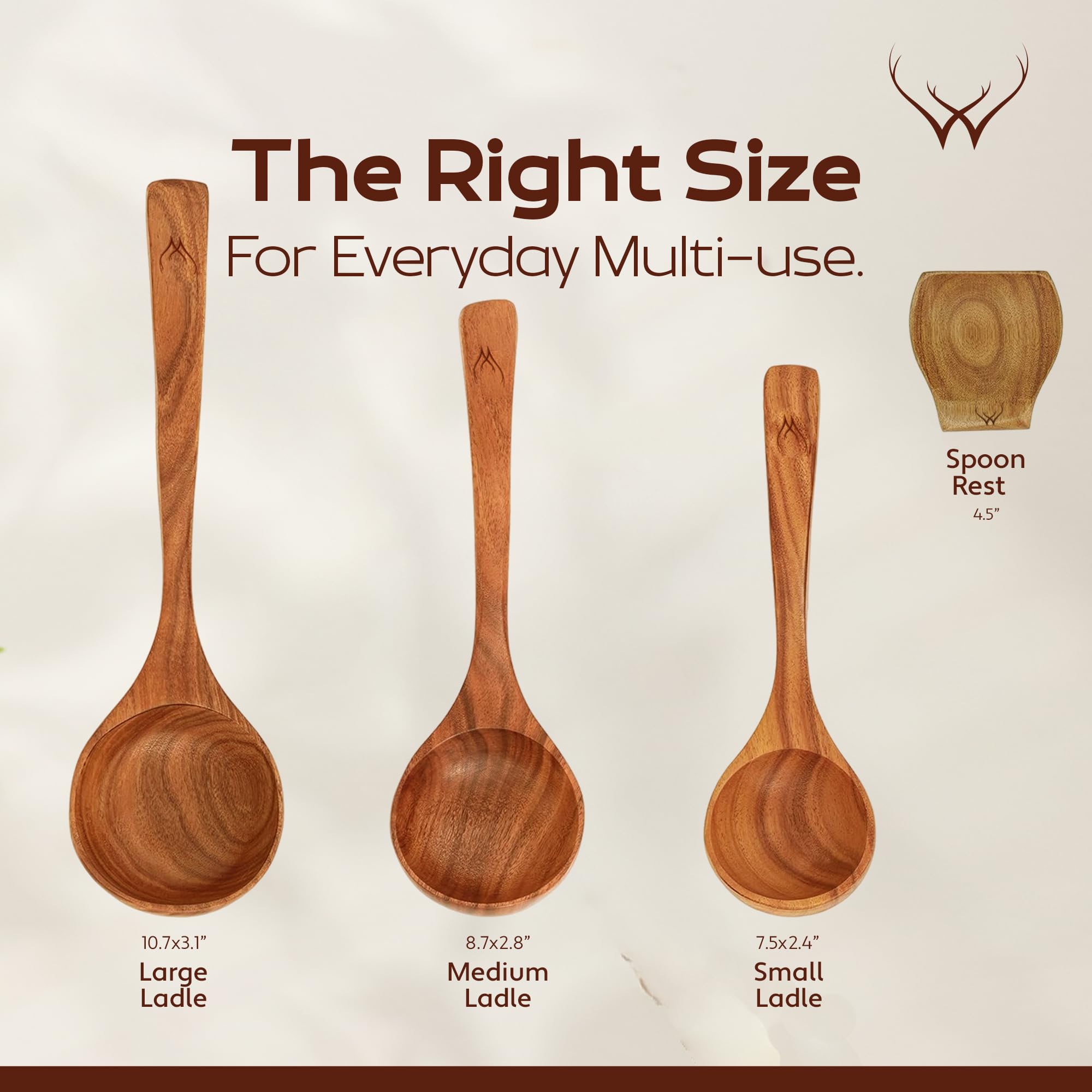 Woodlands USA spoon rest teak keeps counters tidy.