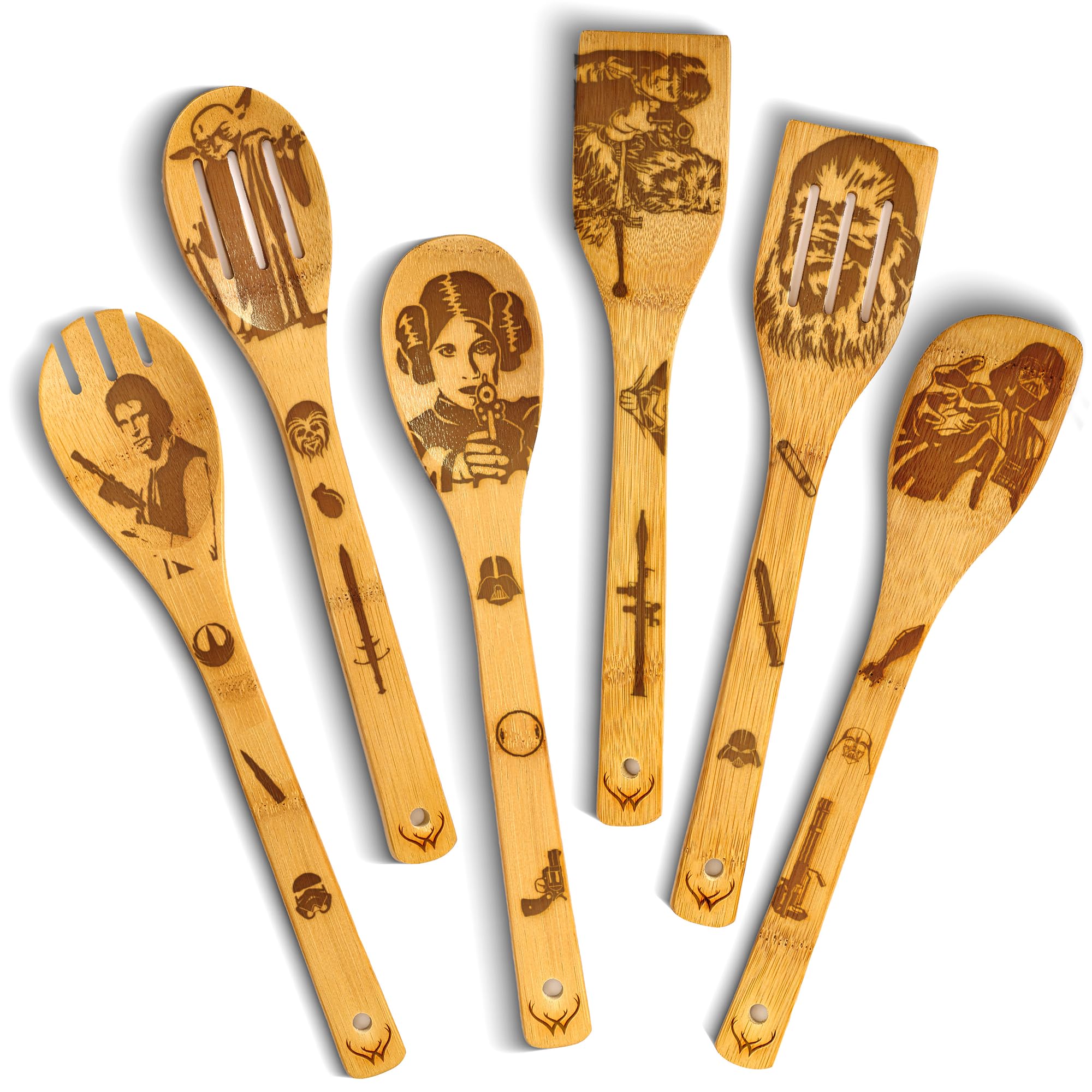 Woodlands USA Star Warz spoons and spatulas set for precise cooking tasks