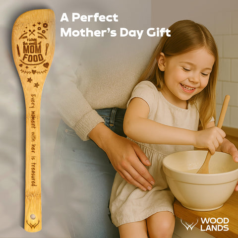 Woodlands USA wooden utensils complete set for everyday cooking and stylish decor.