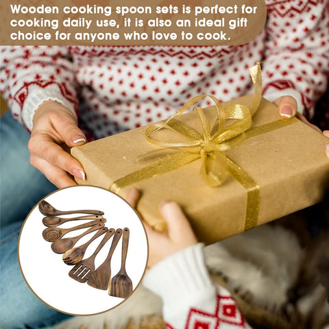 WOODme teak hanging hole storage for easy kitchen organization