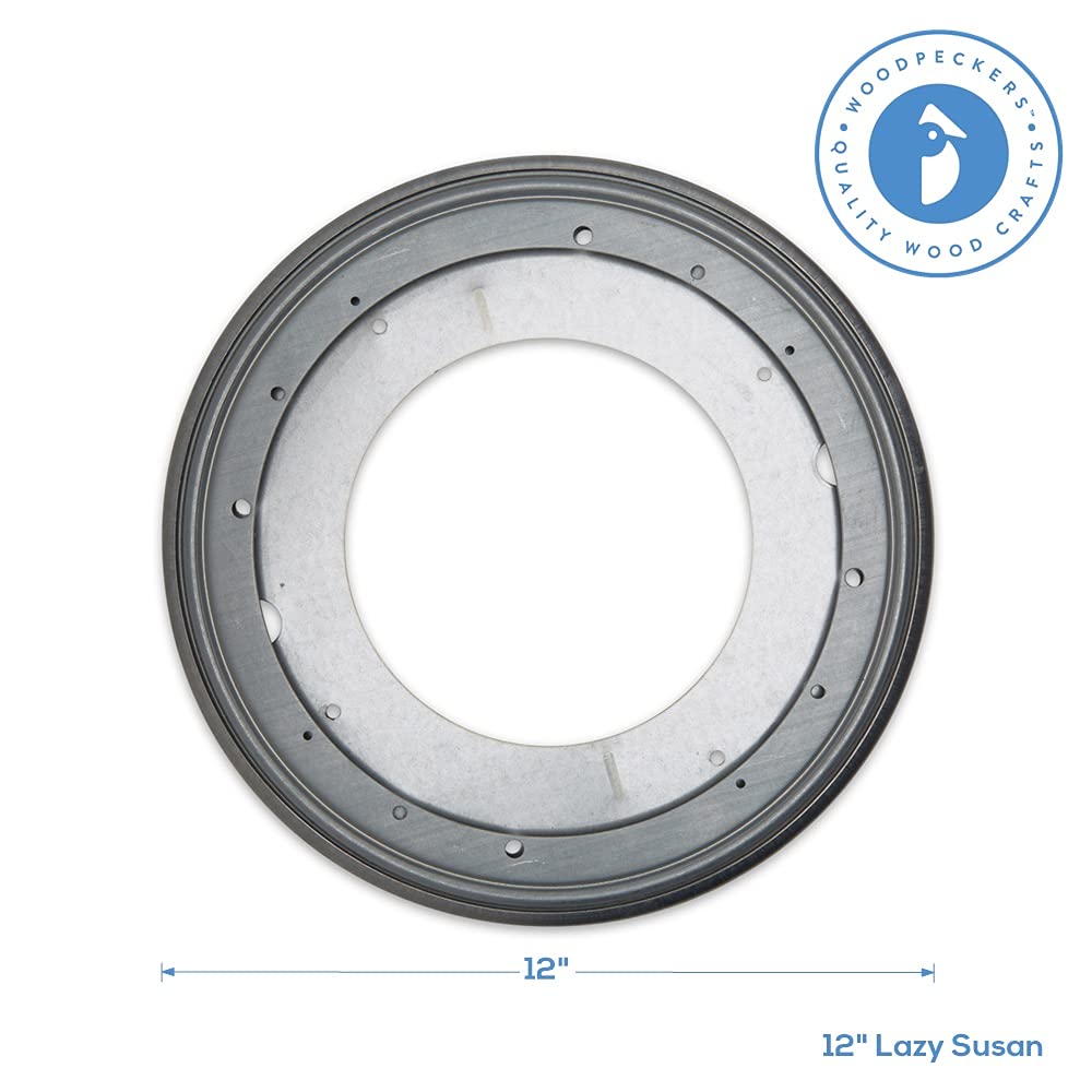 Woodpeckers Lazy Susan capacity up to 1,000 lbs for heavy-duty use.
