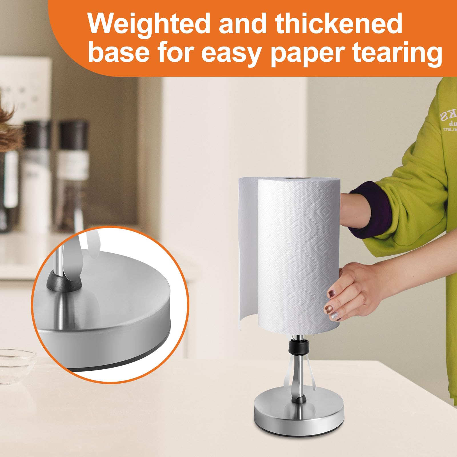 WOOFWANG GLOBAL one-handed dispensing in a modern kitchen.