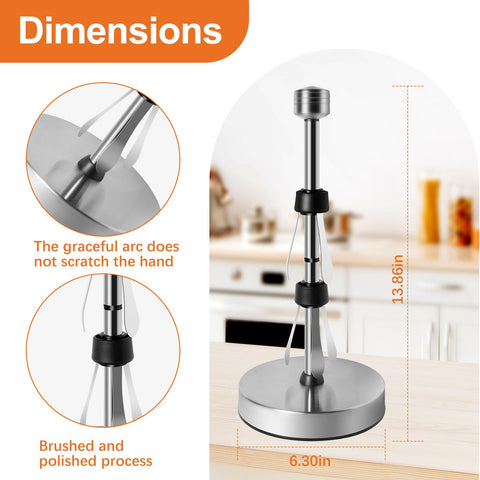 WOOFWANG GLOBAL suction base keeps holder steady on smooth counters.