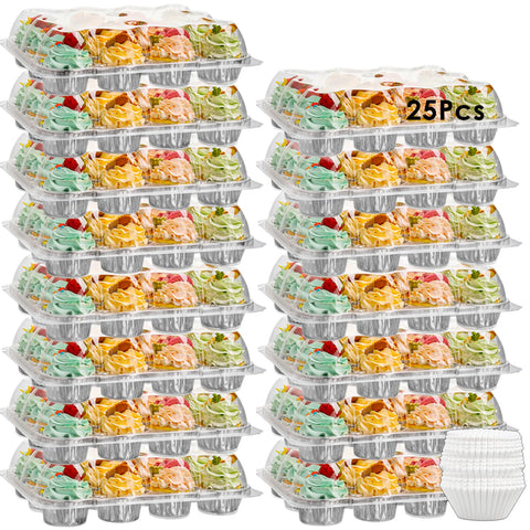 WookGreat 12-compartment cupcake carrier closed for secure transport