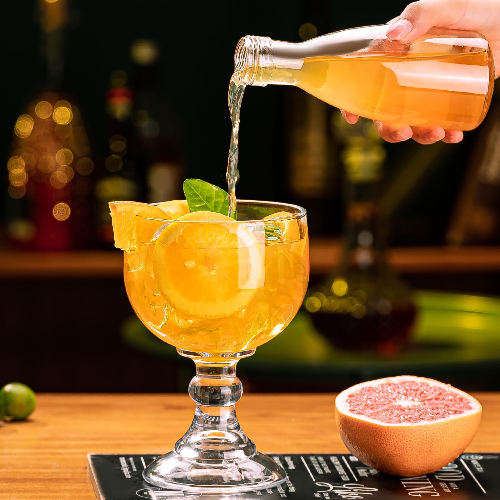 wookgreat crystal clear bar glassware showcasing premium clarity