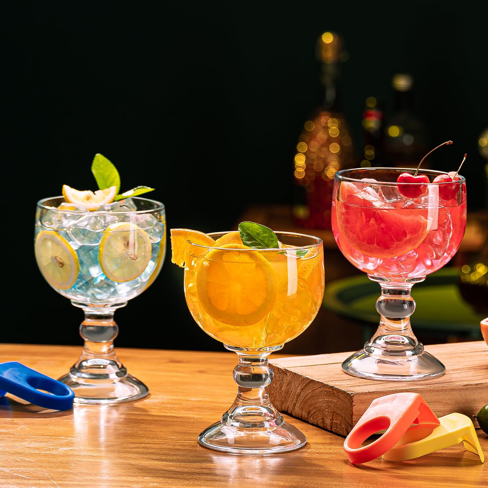 wookgreat margarita schooner 21.5 oz ideal for salt rims
