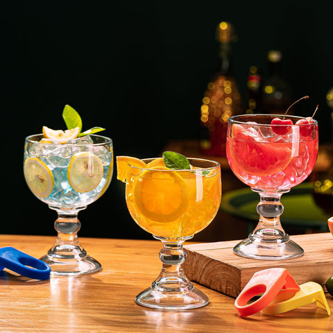 wookgreat margarita schooner 21.5 oz ideal for salt rims
