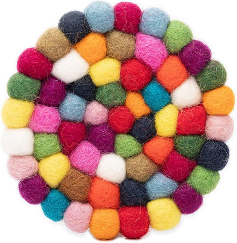 Woolygon cat-themed coasters add whimsy to home décor